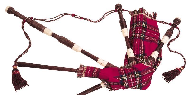 a bag pipe