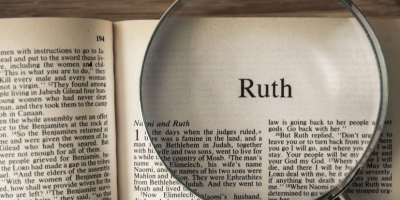Bible Opened To Ruth