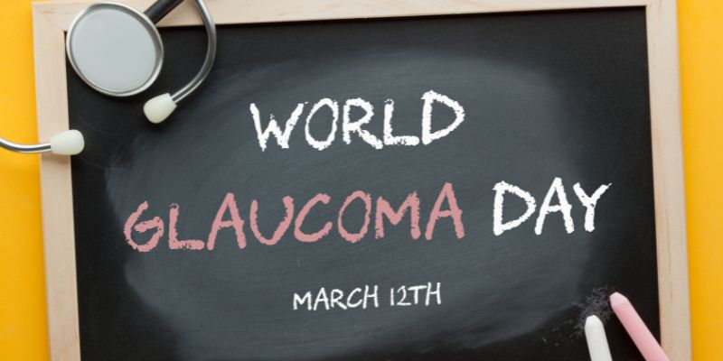 Blackboard With World Glaucoma Day Written 