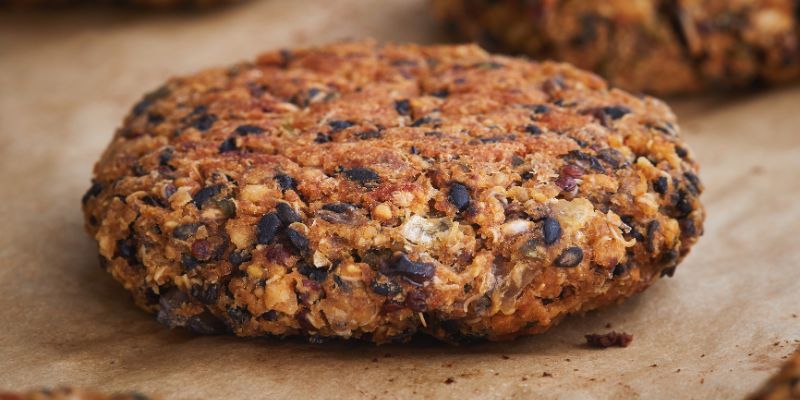 Vegan quinoa and bean burgers