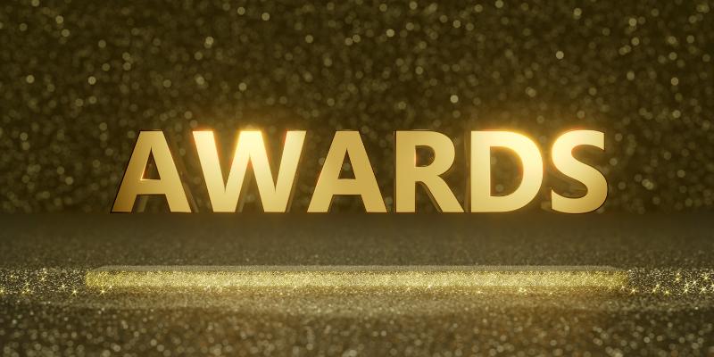 An award sign
