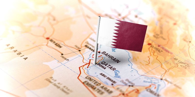 map of qatar