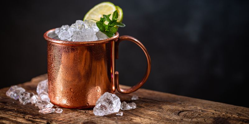 A Moscow Mule drink