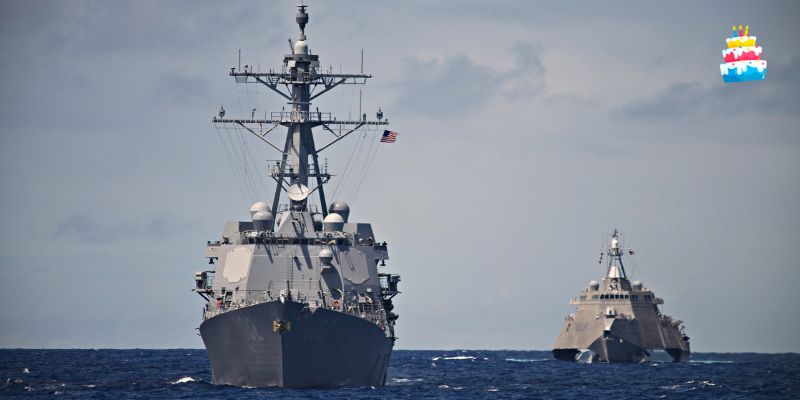 a navy ship