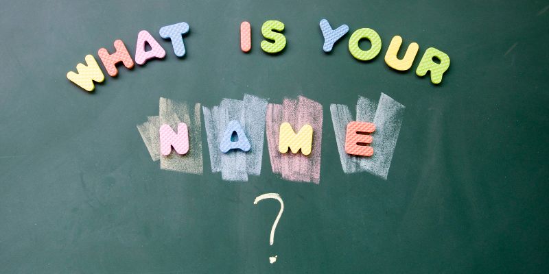 What is your name? sign