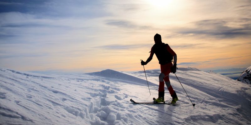 Someone skiing