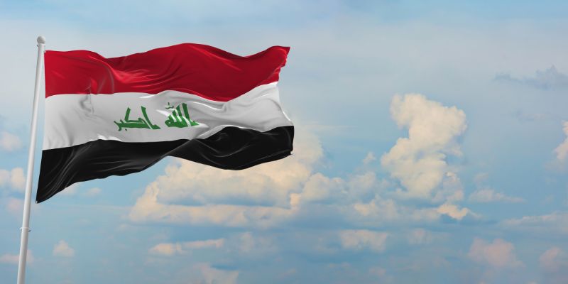 A flag of Iraq