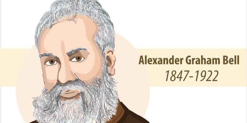 Illustratorion of Alexander Graham Bell