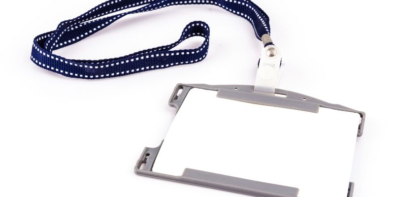 A nametag lanyard