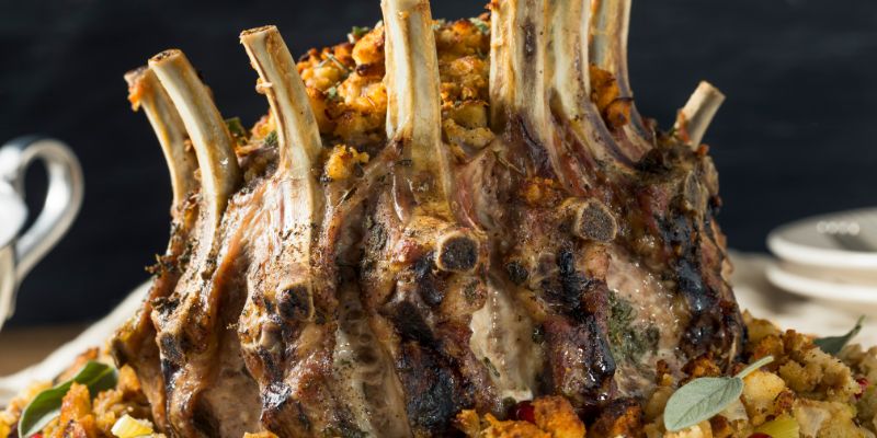 A dish roast pork day