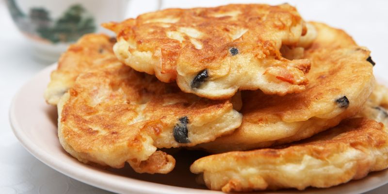 a plate of flapjacks