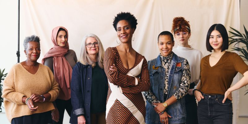 A group of diverse women