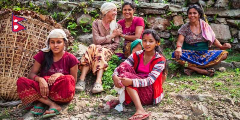 a group of Nepalese women