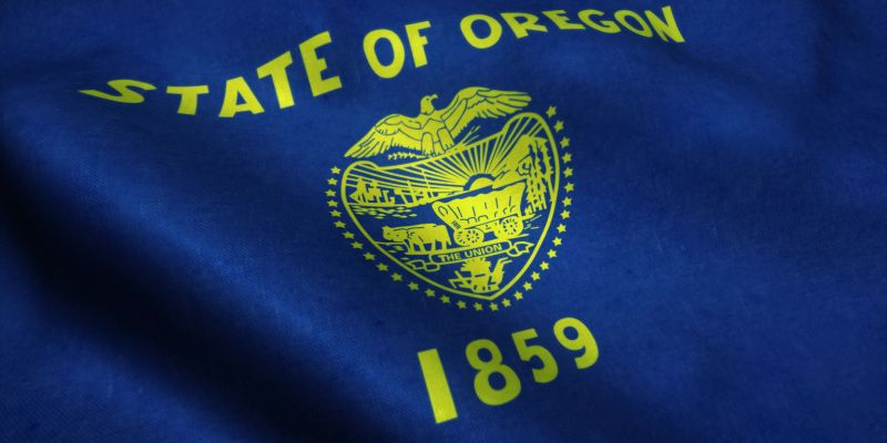 The Oregon flag
