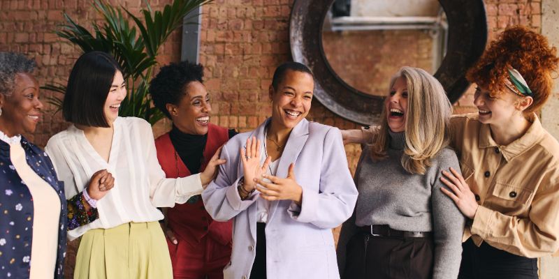Women celebrating