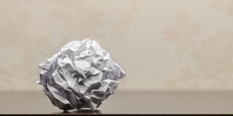 A wad of paper