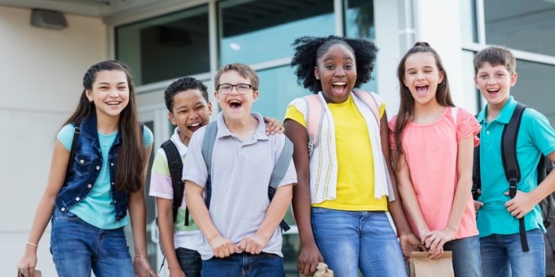 Students at school