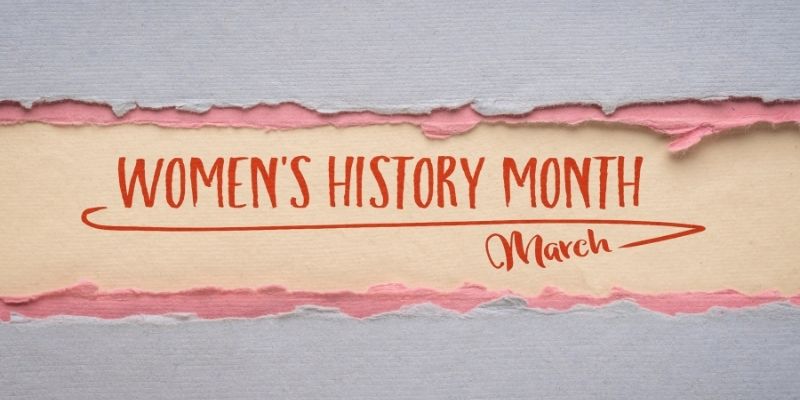 Women's History Month March display
