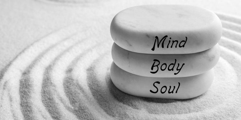3 smooth stones one that read mind, the other, body, and the third soul