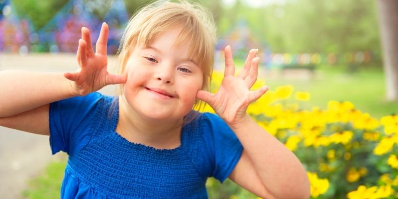 a beautiful child with trisonomy