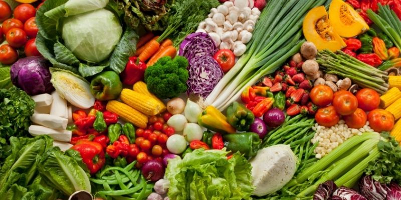 Large variety of vegetables