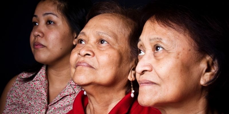Three filipino women