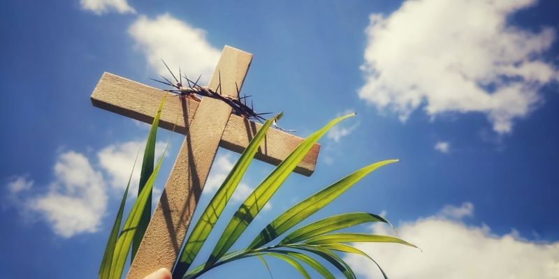 A wooden cross