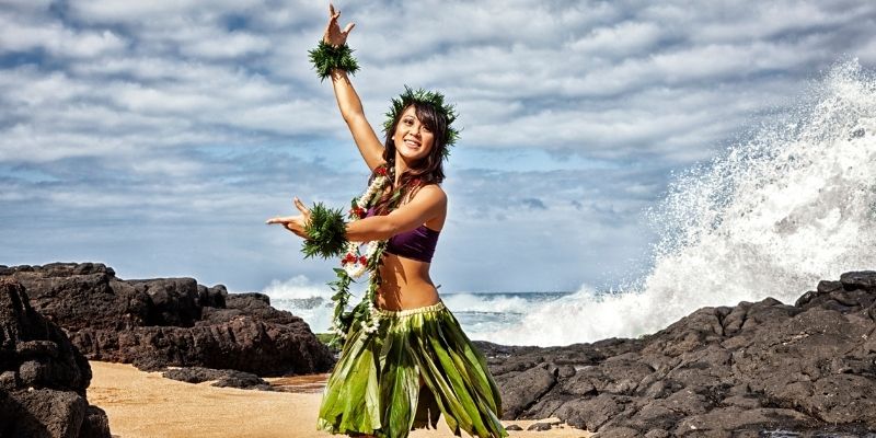 A hula dancer